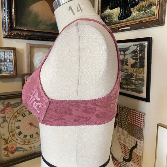 Wacoal Pink Floral Lace Unlined Underwire Awareness Bra 85567 Size 36C - Picture 3 of 5